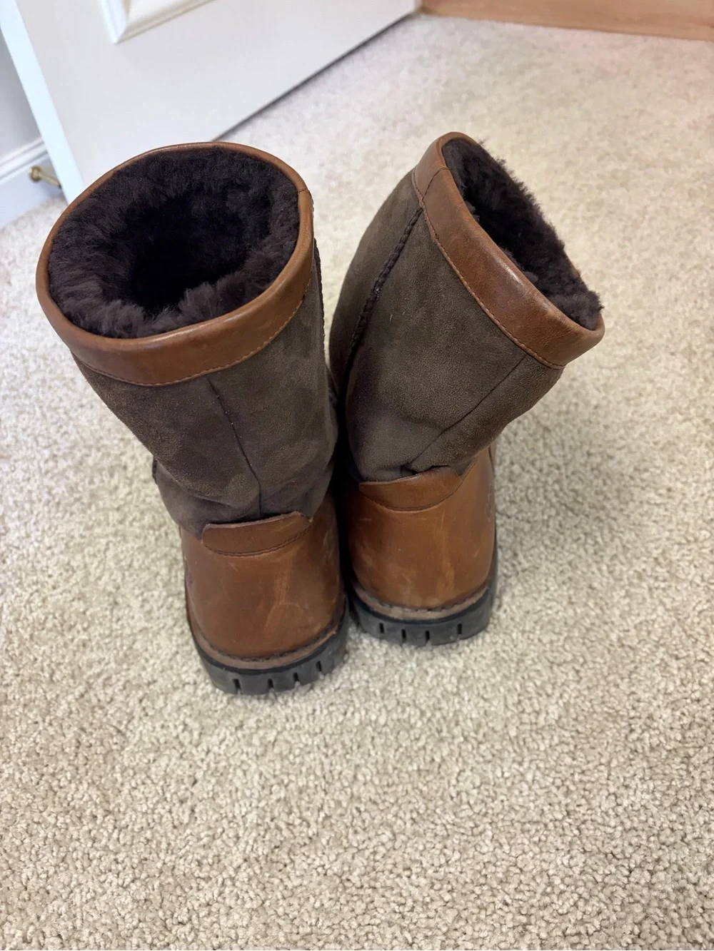 UGG boots leather